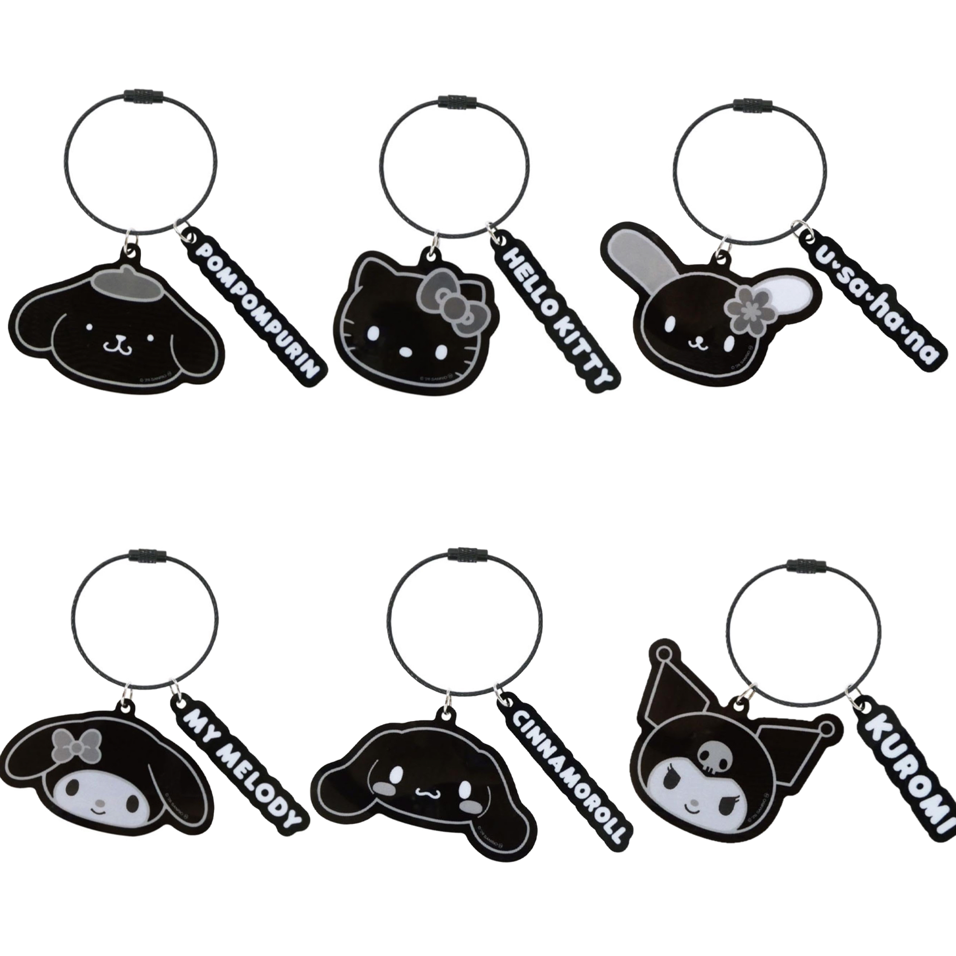 日本預訂📍日本Sanrio黑色風格系列 - 鎖匙扣 2026年5月中下旬出貨