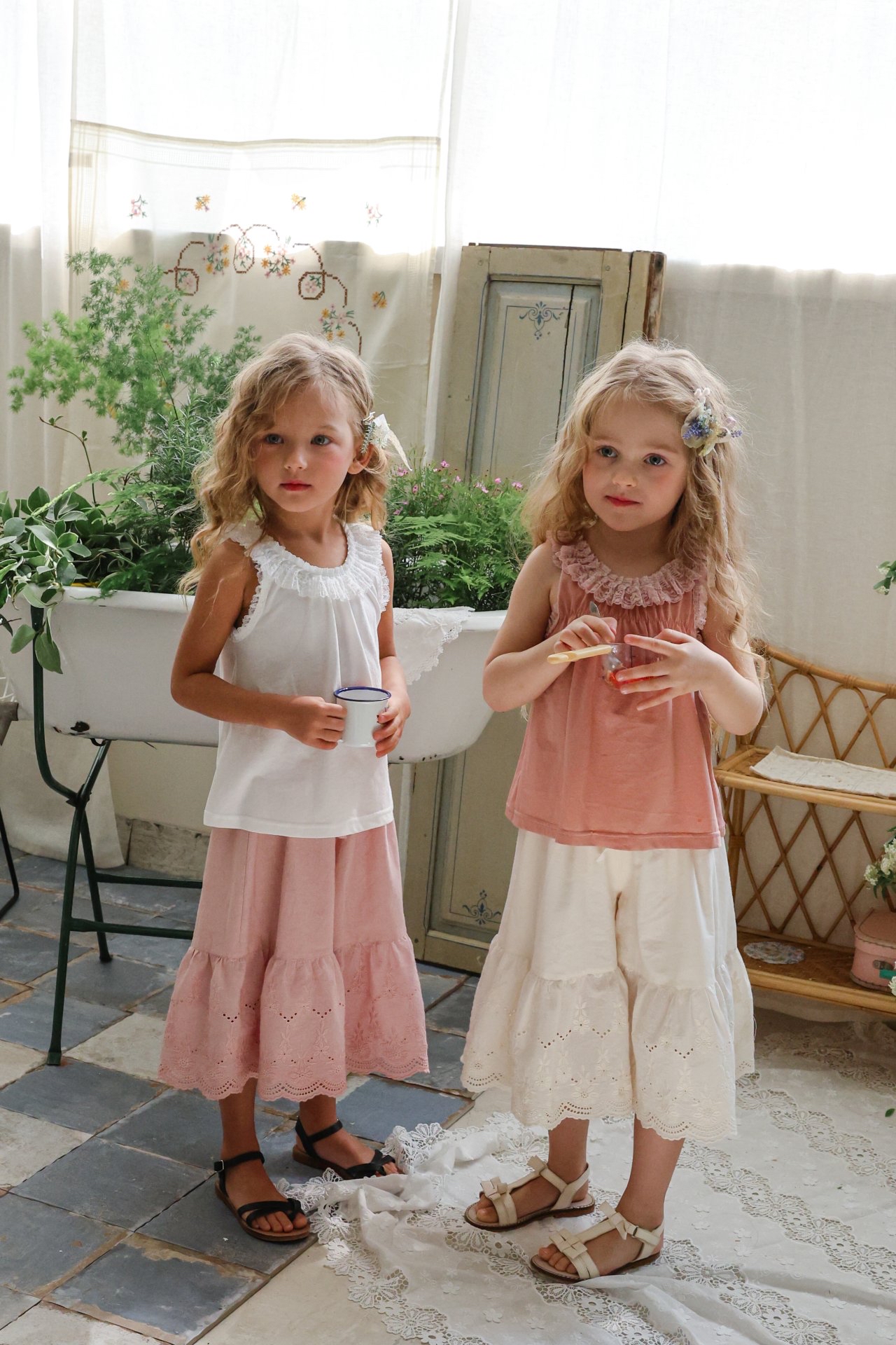 Flo | Lace pants (Ivory 100(85-95)