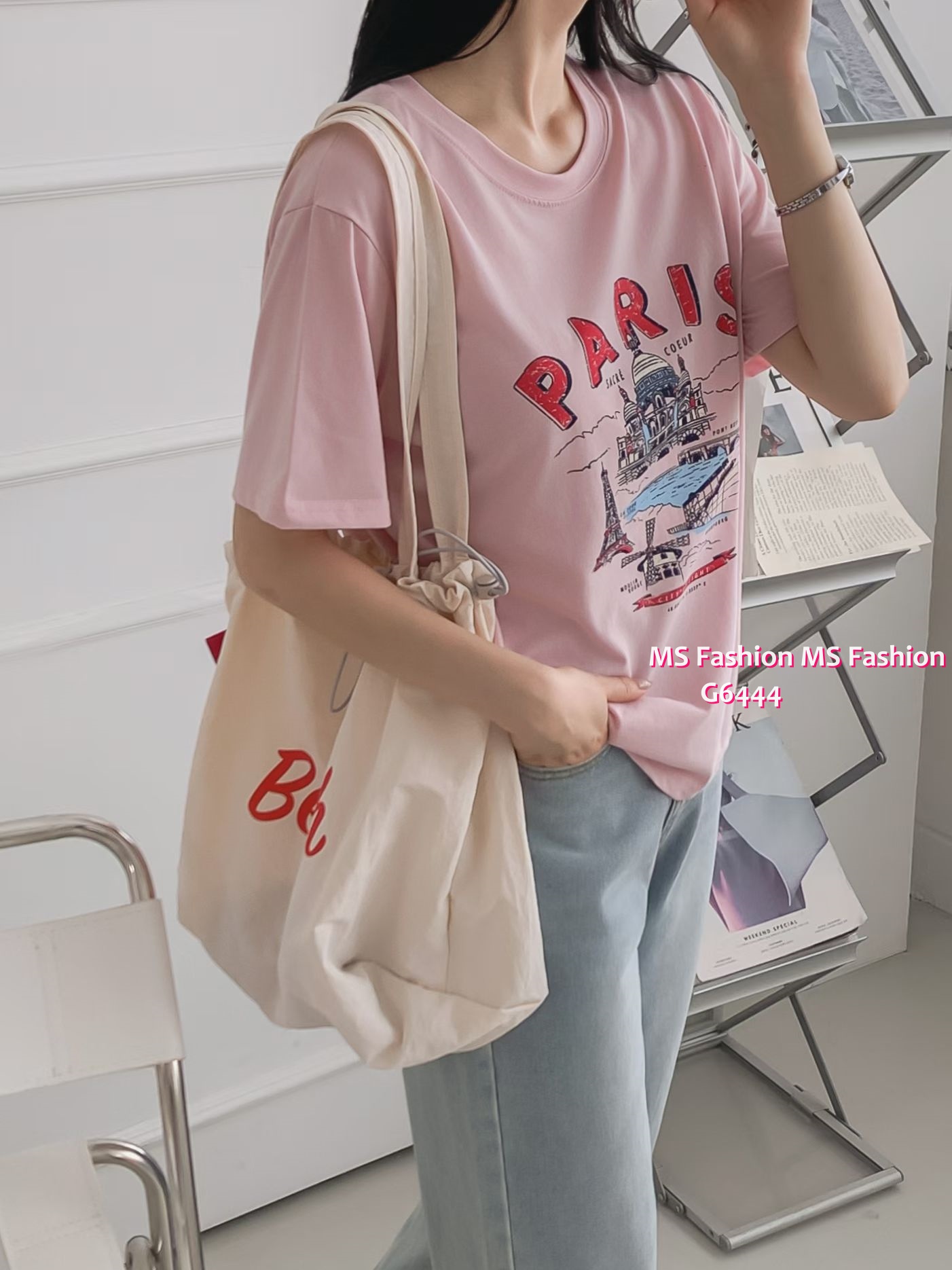 G6444 靚色靚print tee