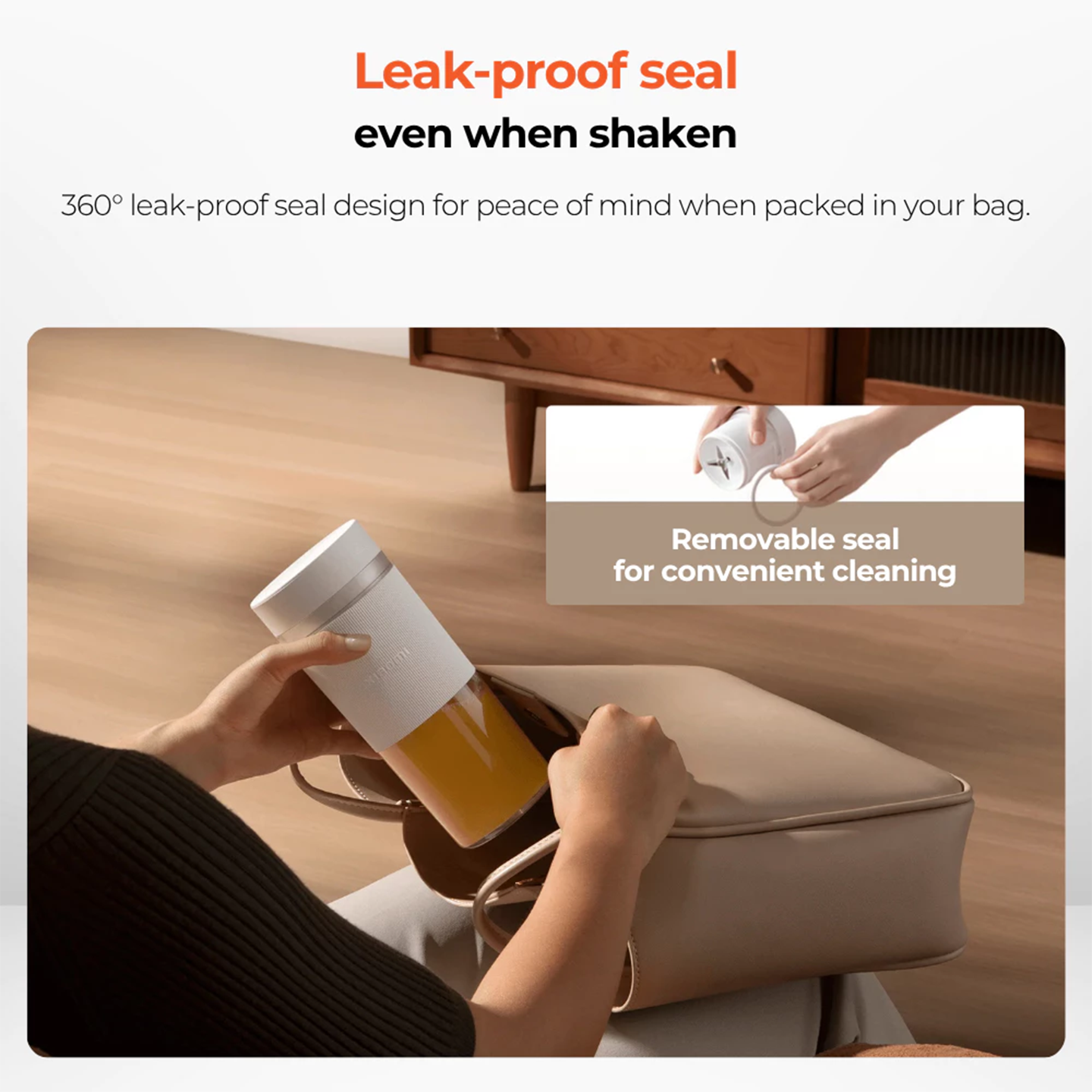 Xiaomi Portable Wireless Blender Smoothie Cup (BHR9223GL)