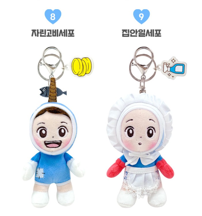 유미의 세퍼들3 柔美的細胞小將3 官方周邊 細胞公仔＆keyring 