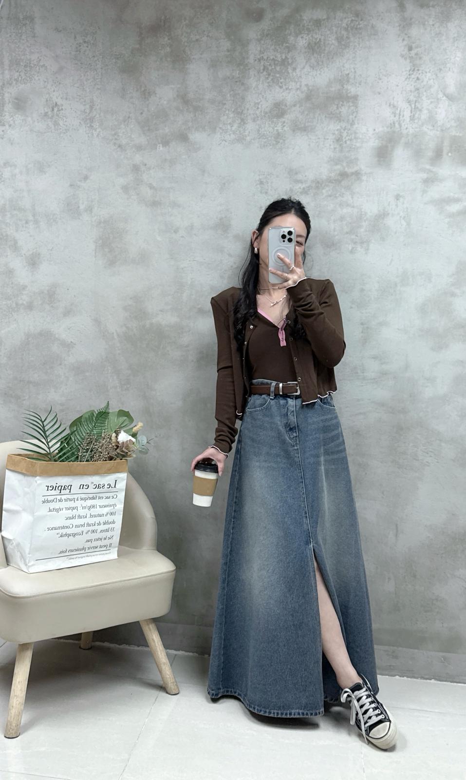 拼色背心+外套Set