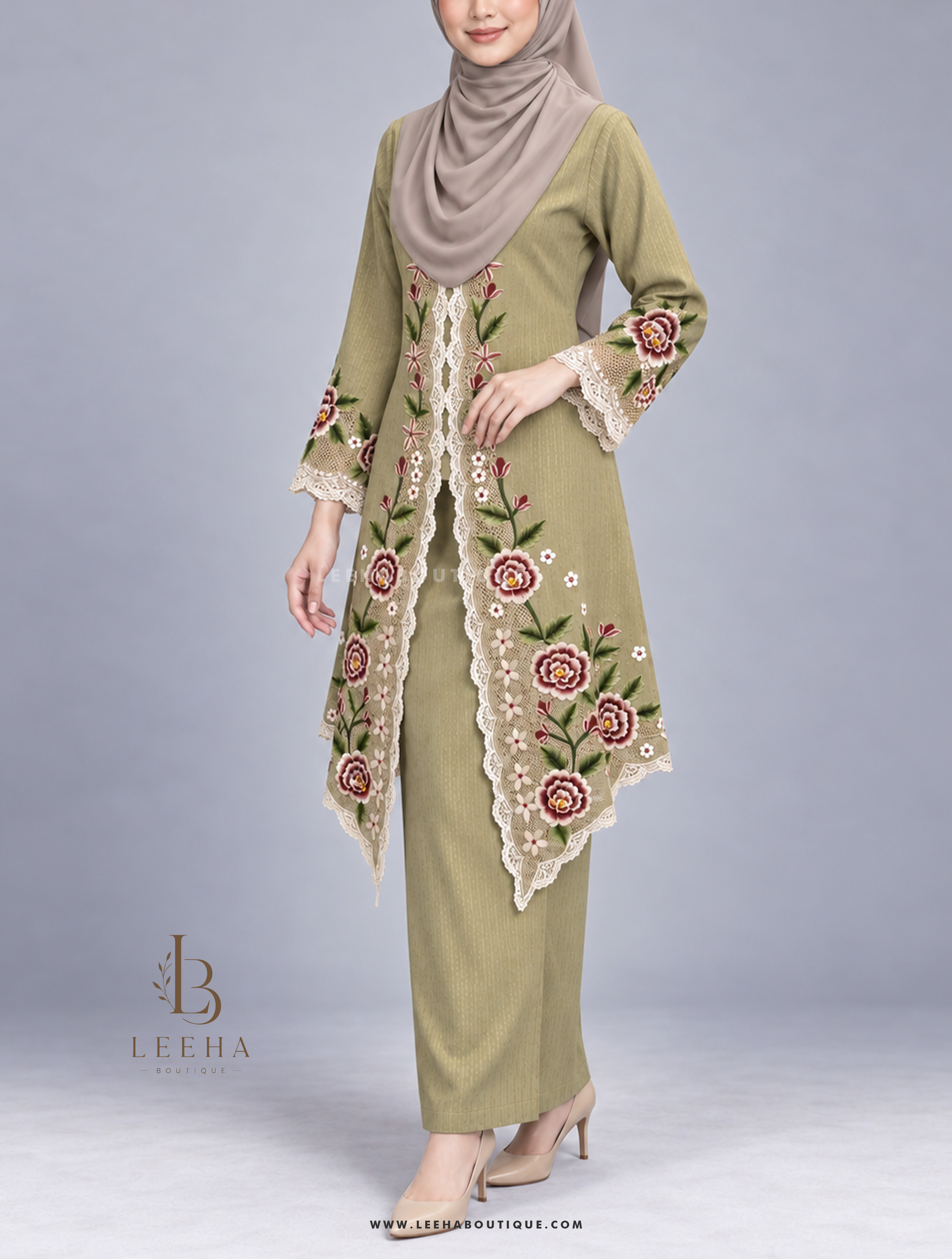 KEBAYA SULAM MAHSURY (GREEN)