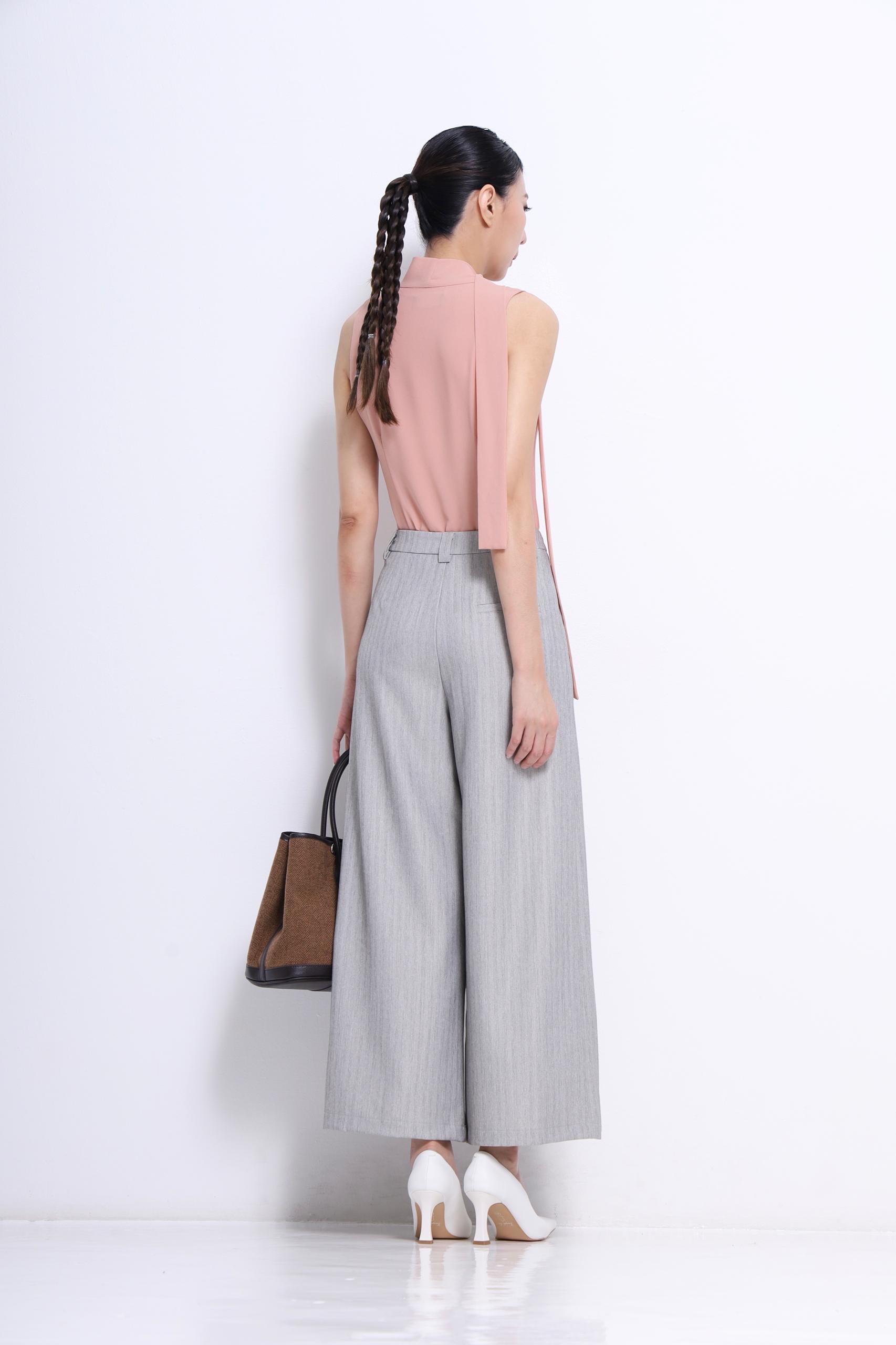 CB2696 Signature Scarf-Neck Blouse