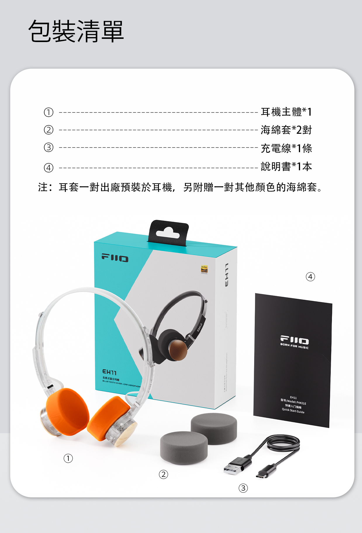 復古藍牙小頭戴 ~ FiiO EH11