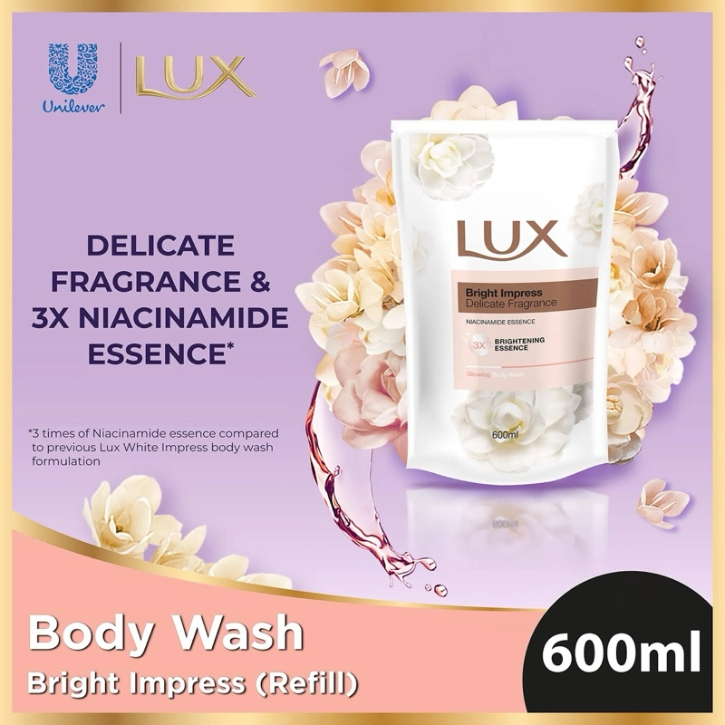 Lux Shower Cream (Refill Pack) 600ml / BRIGHT GLOW