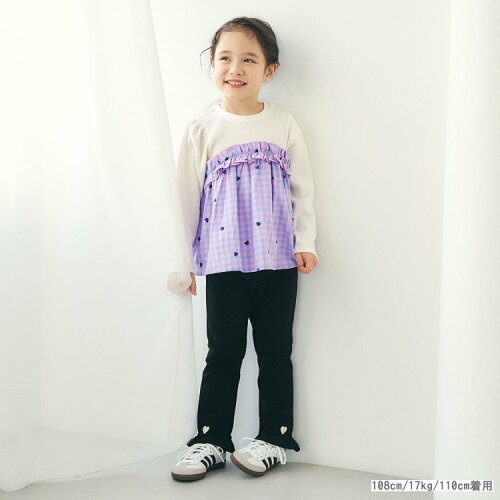 🆕 【⭐訂購⭐】日本直送 🇯🇵 🌀刺繡圖案口袋 摺邊褲腳 女孩長褲［3款選］🌀[ELCA-0091][260411]