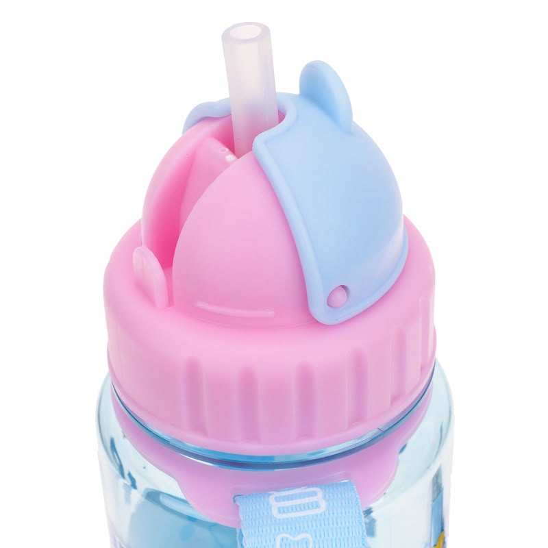 Cinnamoroll 350ml BPA Free Water Bottle With Straw & Neck Strap 膠水樽連飲管及頸繩