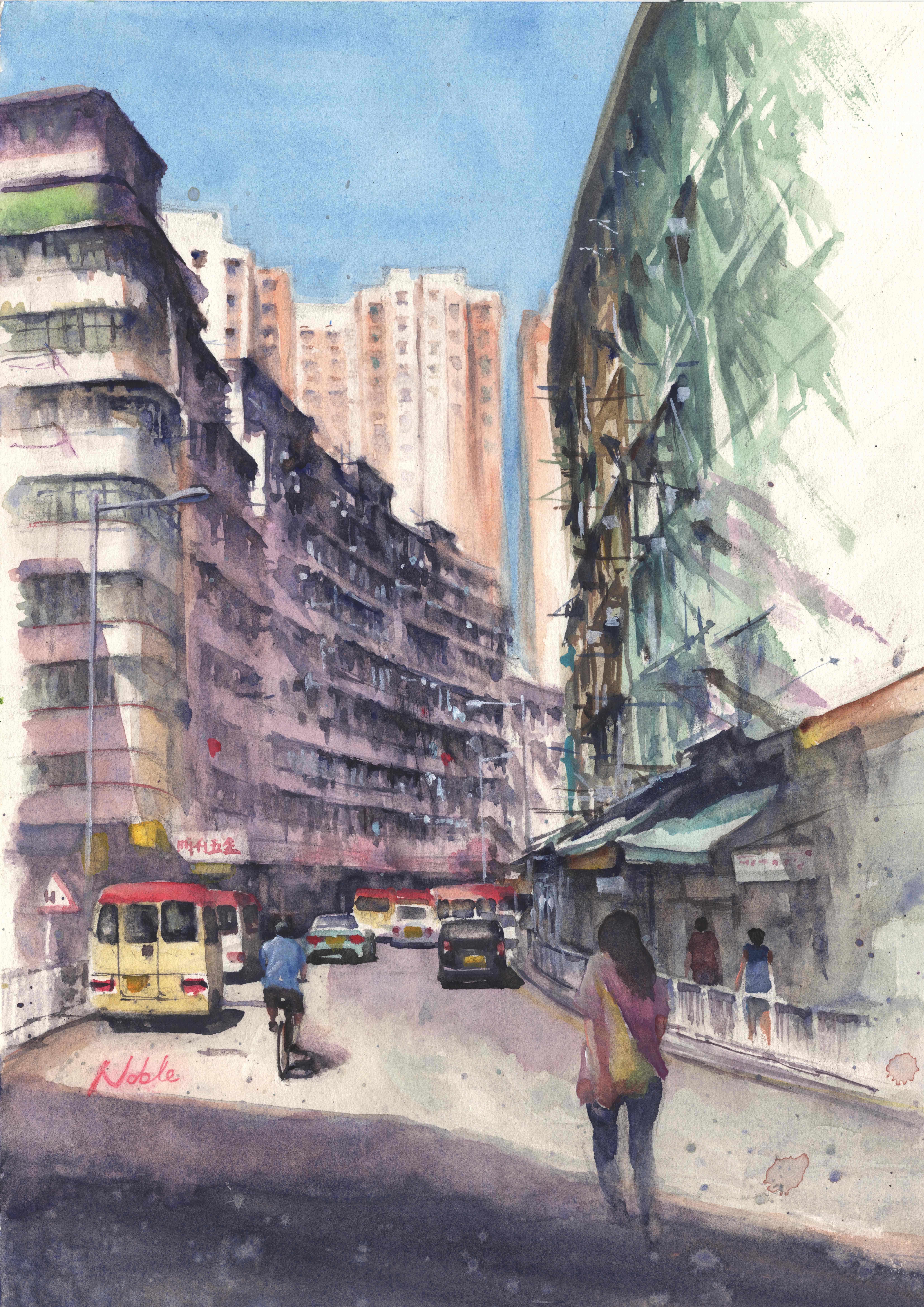 Noble Sketchbook - ART PRINT Yee On Street 宜安街