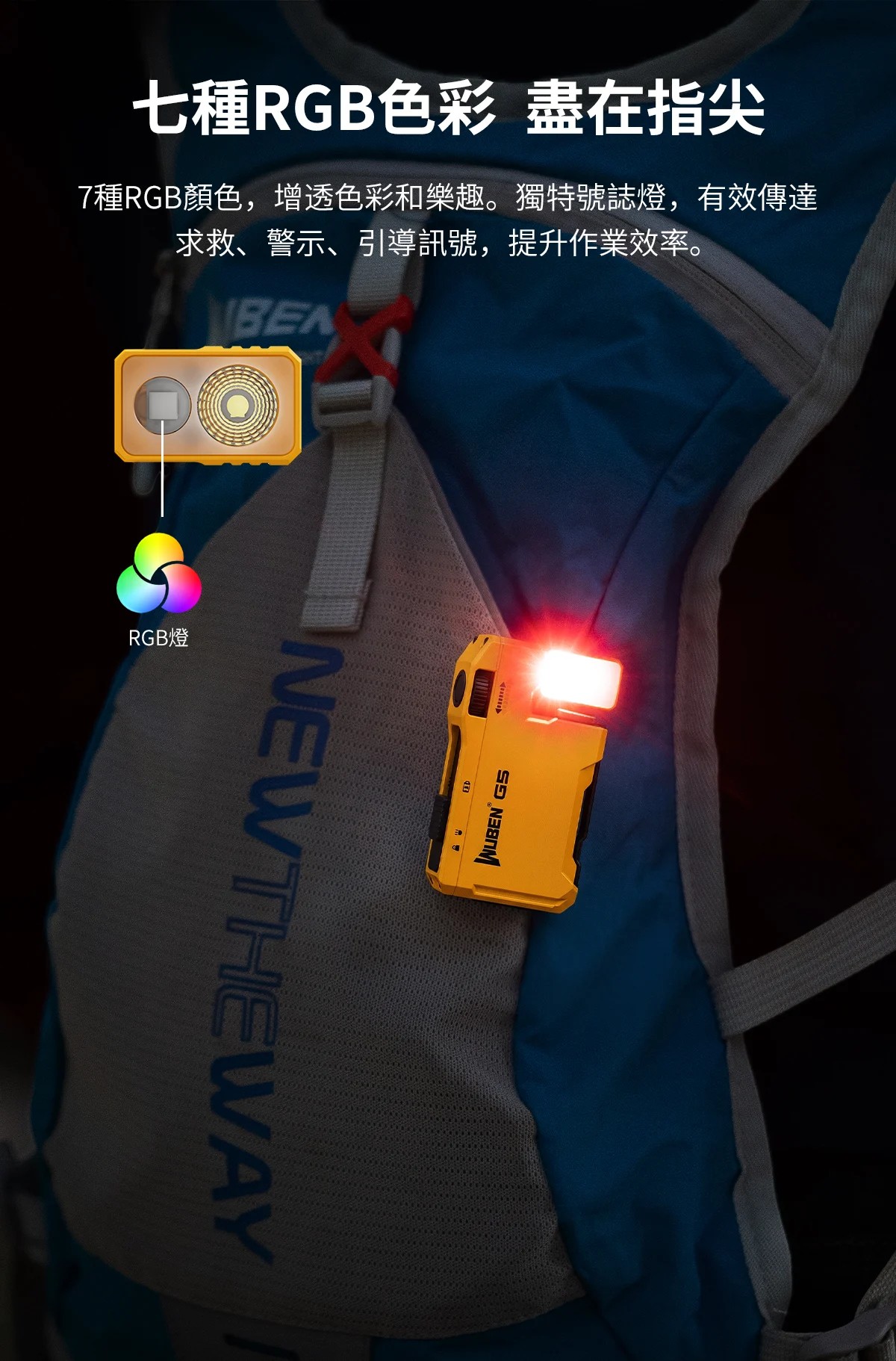 Wuben G5 夾式手電筒