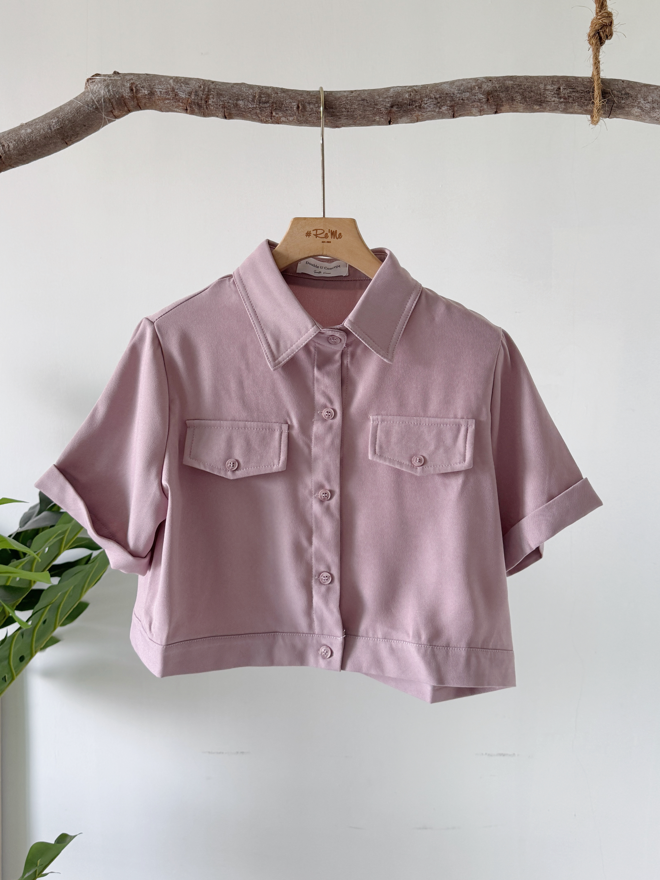 工装风短版上衣