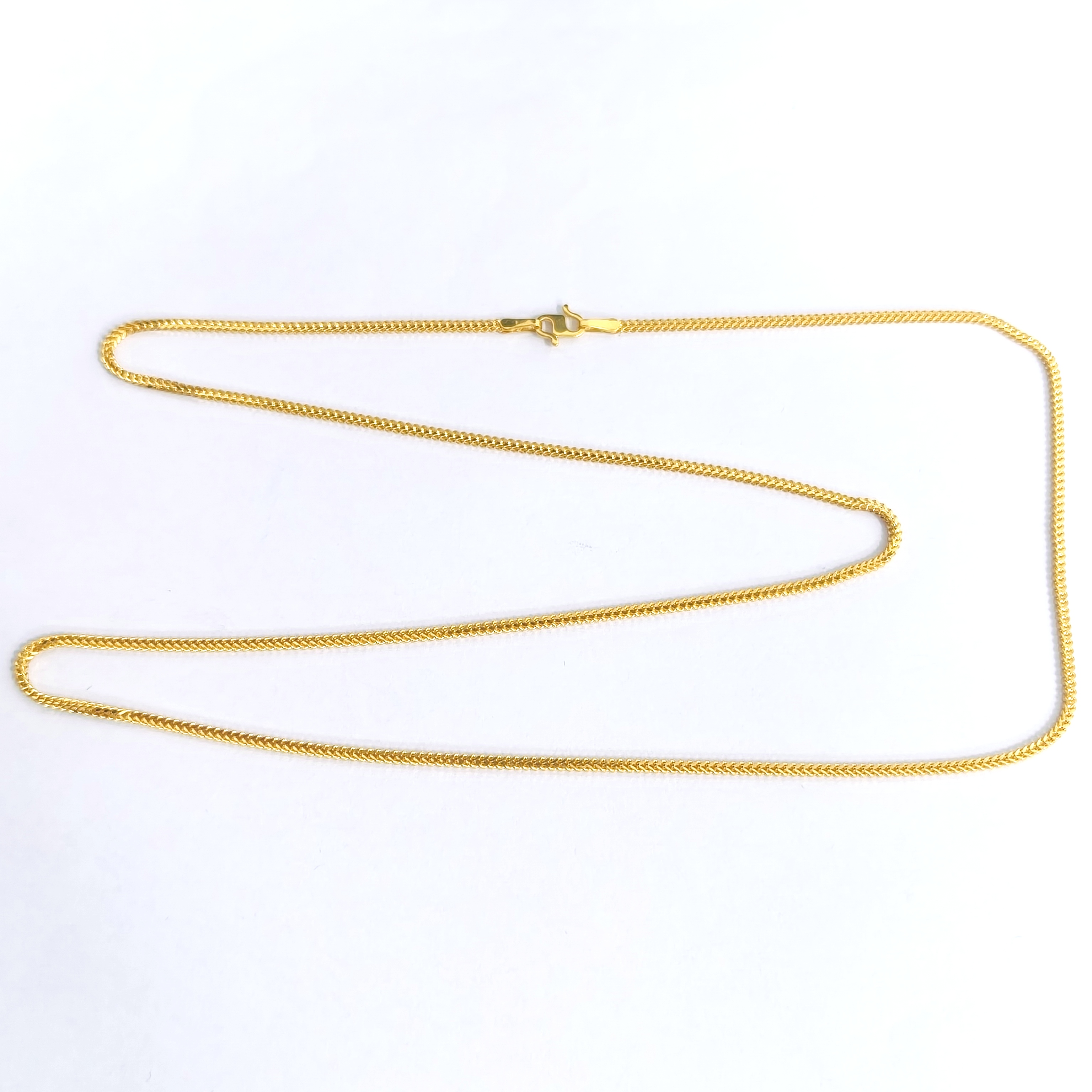916 QUARTET HERRINGBONE NECKLACE (040) 四方人字项链