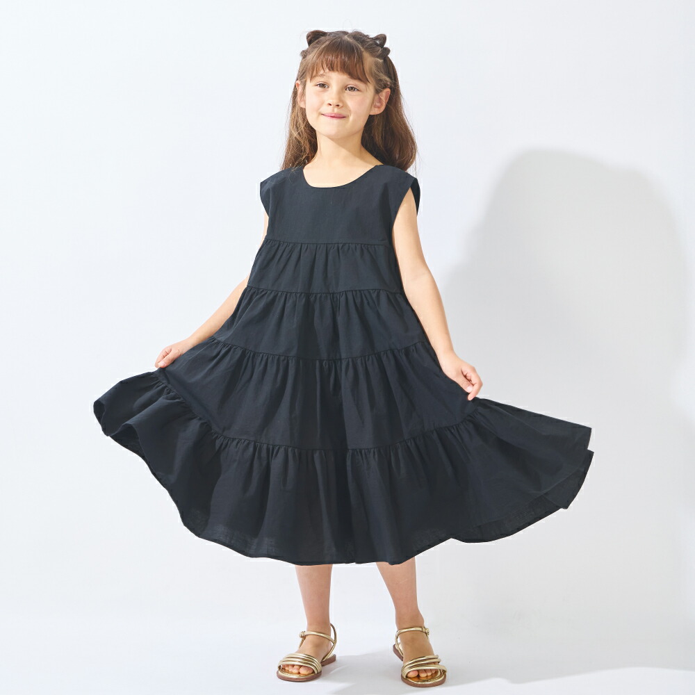 🆕【⭐訂購⭐】 🇯🇵日本直送🌀喇叭A-line 優雅 休閒 層疊 連身長裙［4款選］🌀[ELDA-0124][260513]