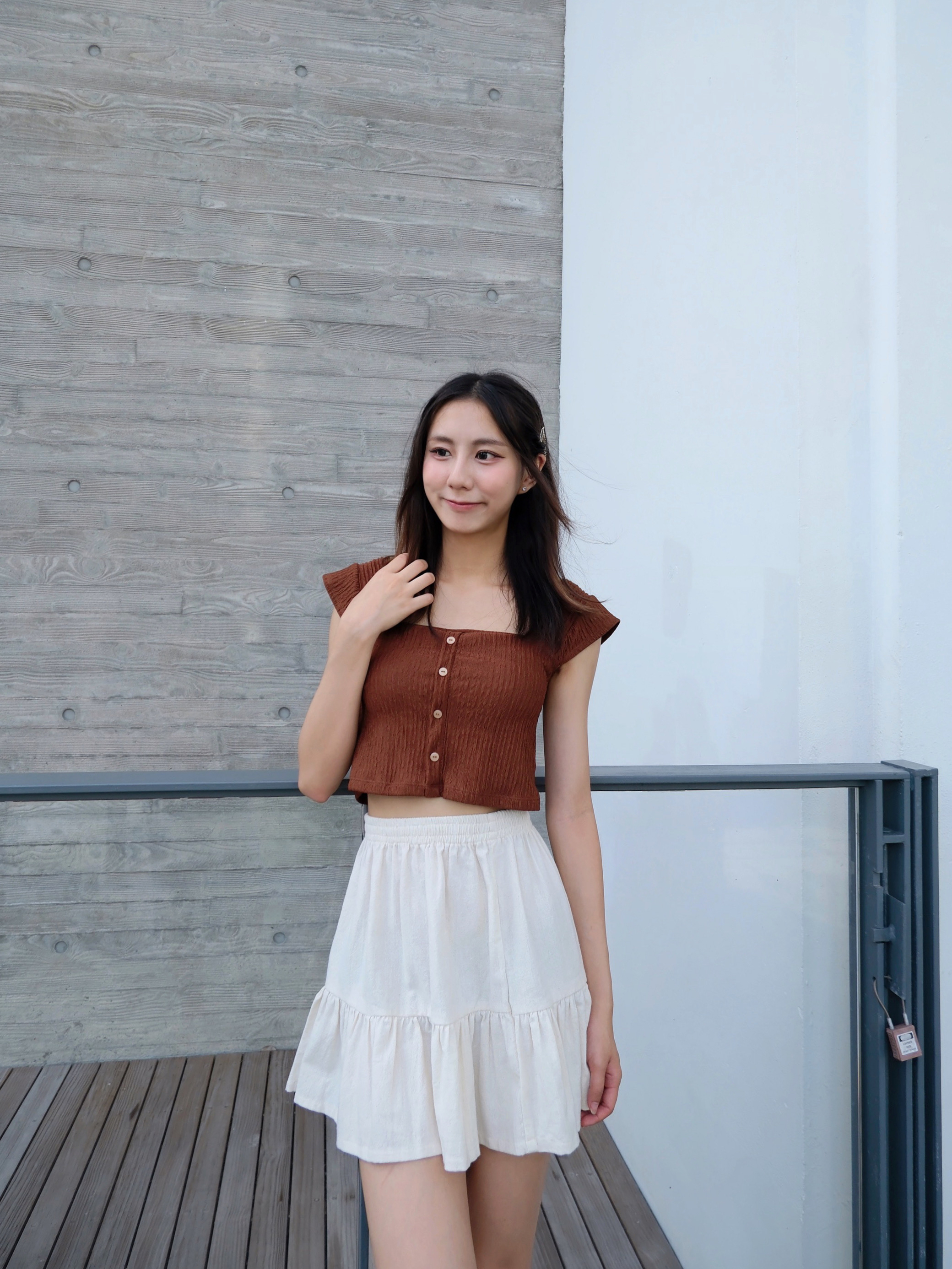 ♡︎TH - 涼感排扣小飛䄂上衣