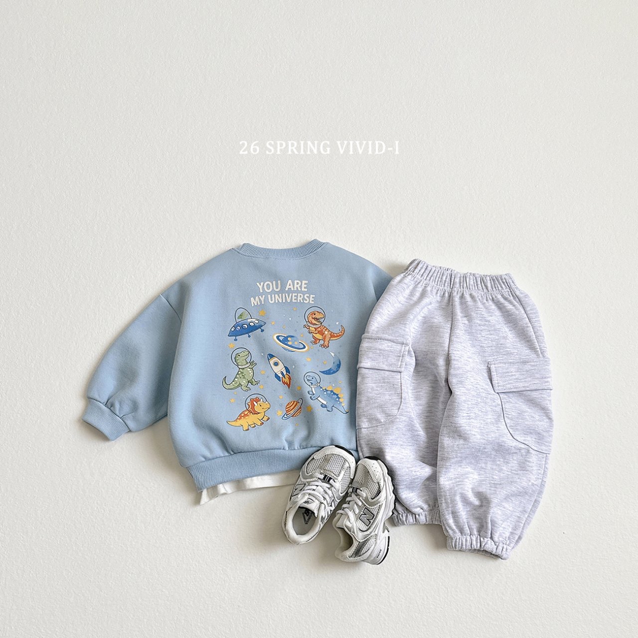 🌸預訂 韓國直送🌸🇰🇷VIVIDI四色標籤寬鬆工裝束腳運動褲