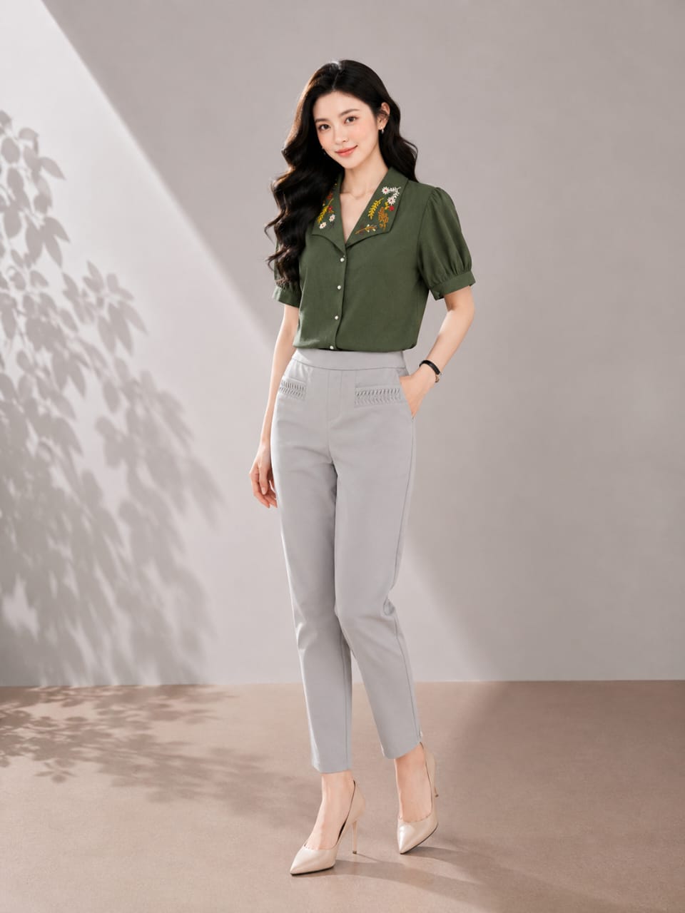 4647 Aria Slim Fit Ankle Pants