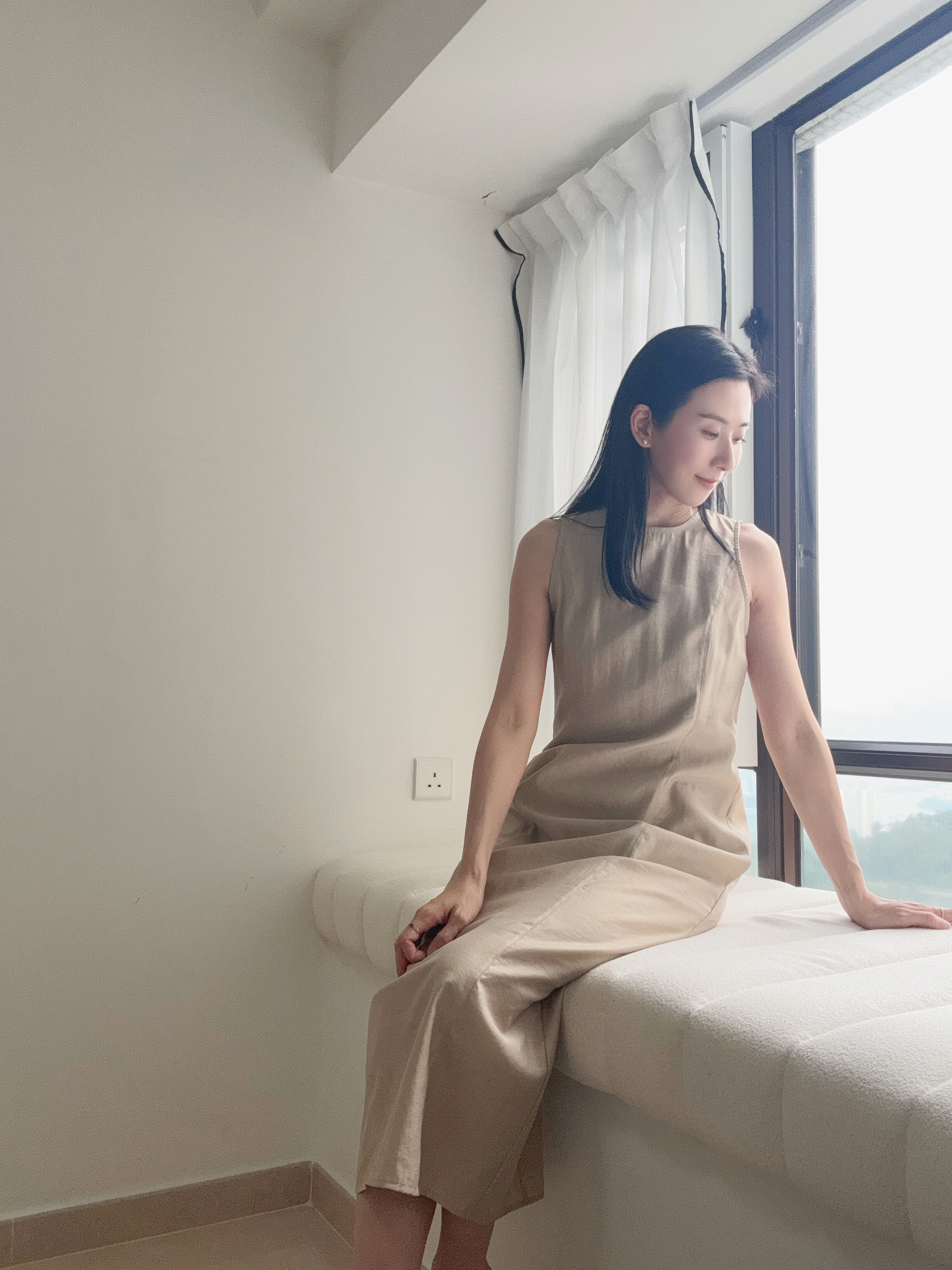 Elegant one piece long dress (with inner dress)