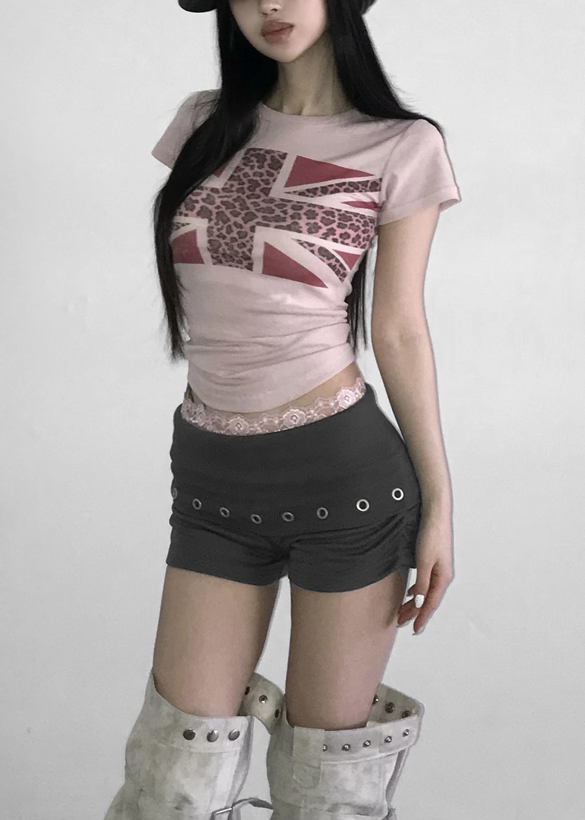 Leopard Flag Graphic Slim Tee