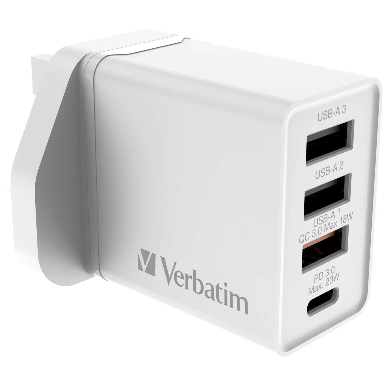 Verbatim 威寶｜4端口30W PD & QC 3.0 USB 充電器