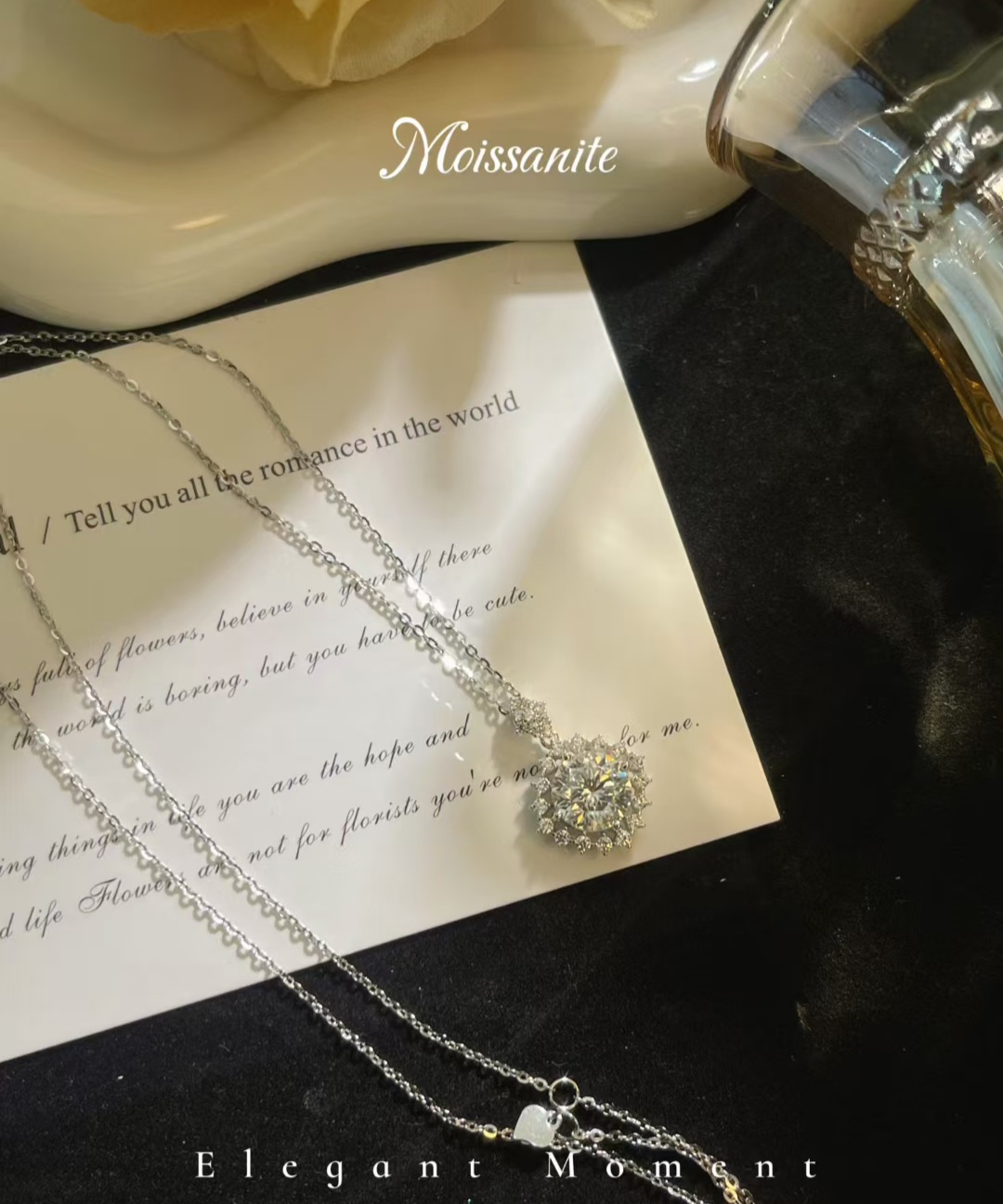 S925銀莫桑鑽D色項鏈