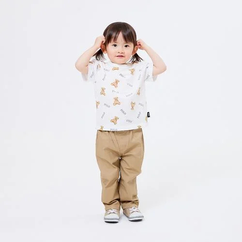 🇯🇵預訂 日本直送🇯🇵Polo Baby標誌小熊刺繡斜紋布長褲