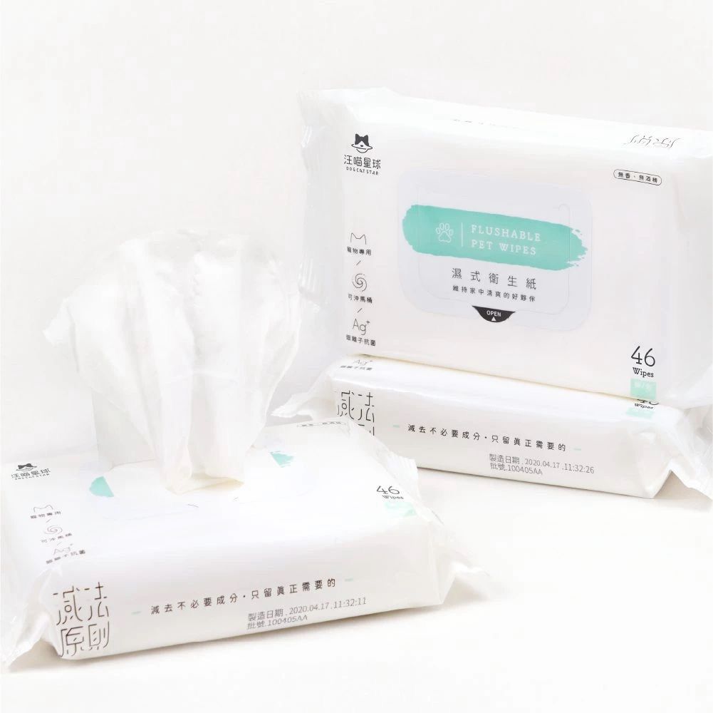 汪喵星球-汪喵濕式衛生紙46抽(1套6包)