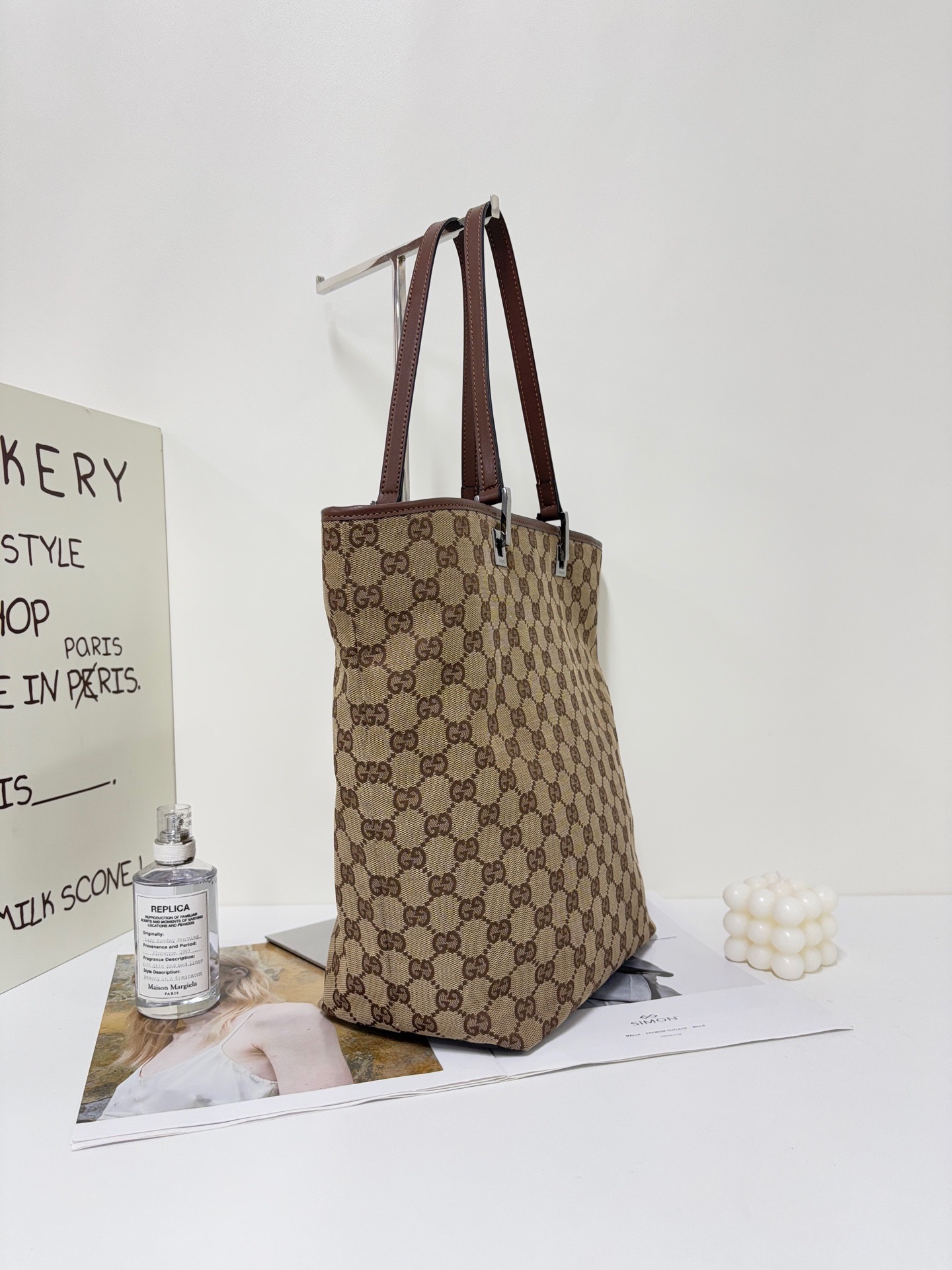 【預訂貨品】Gucci老花帆布tote bag