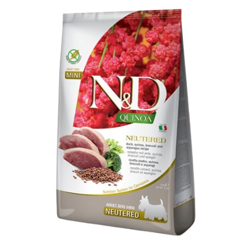 Farmina N&D 藜麥 鴨肉&西蘭花 小型絕育成犬乾糧 2.5kg