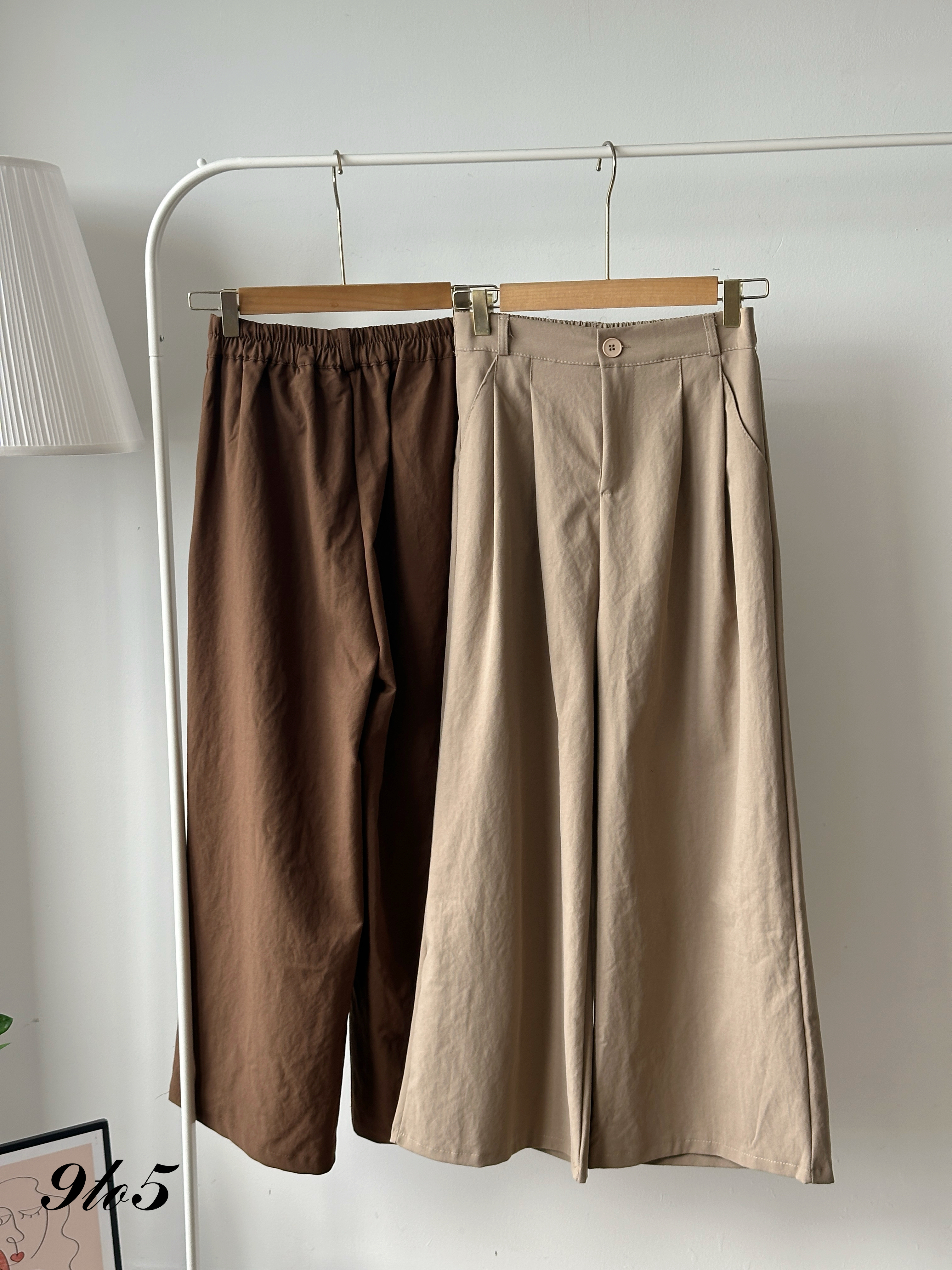 S1886 Wide Leg Long Pants - 5 Colors 
