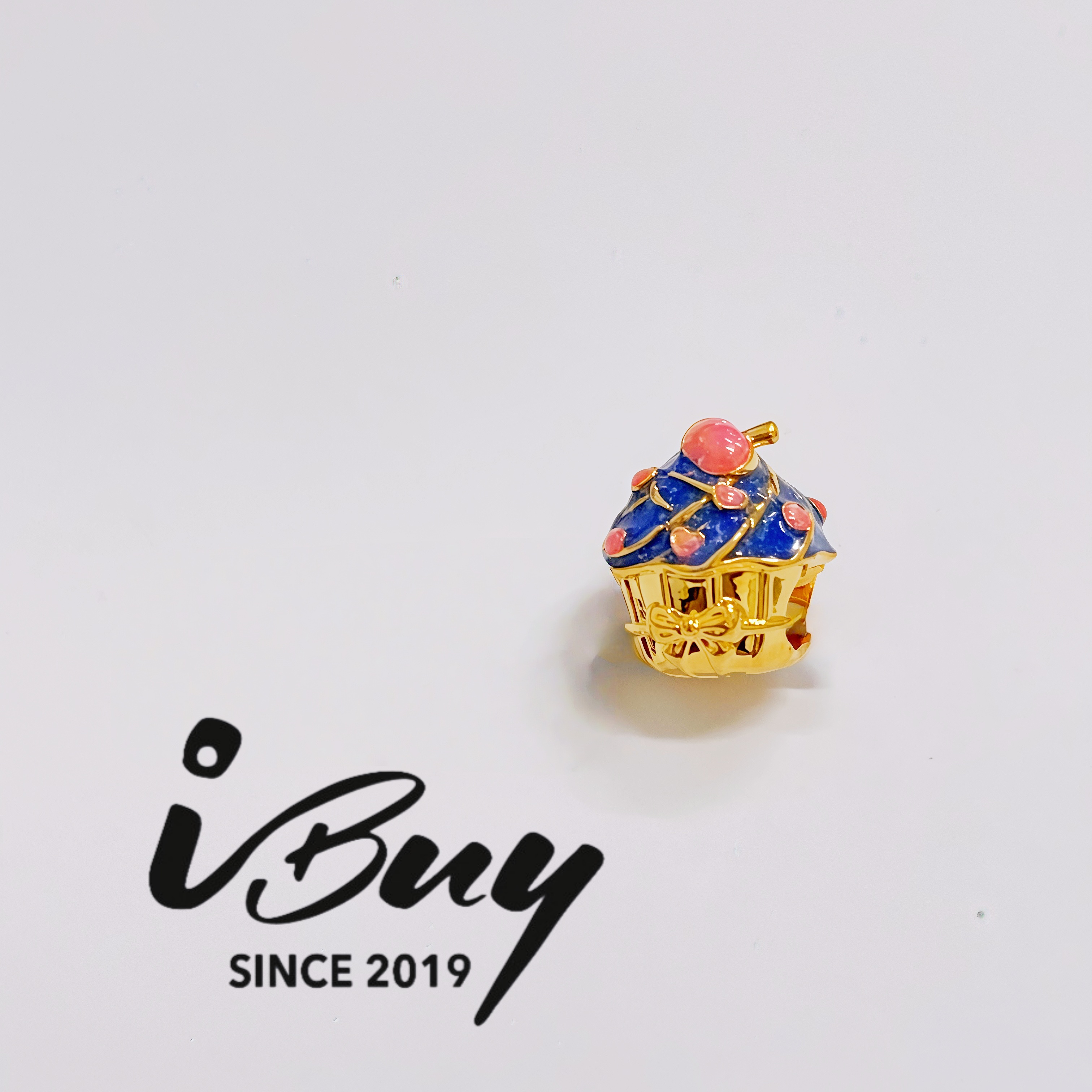 916 HARD GOLD CHERRY CUP CAKE BEAD 916 硬金 樱桃杯子蛋糕串咀
