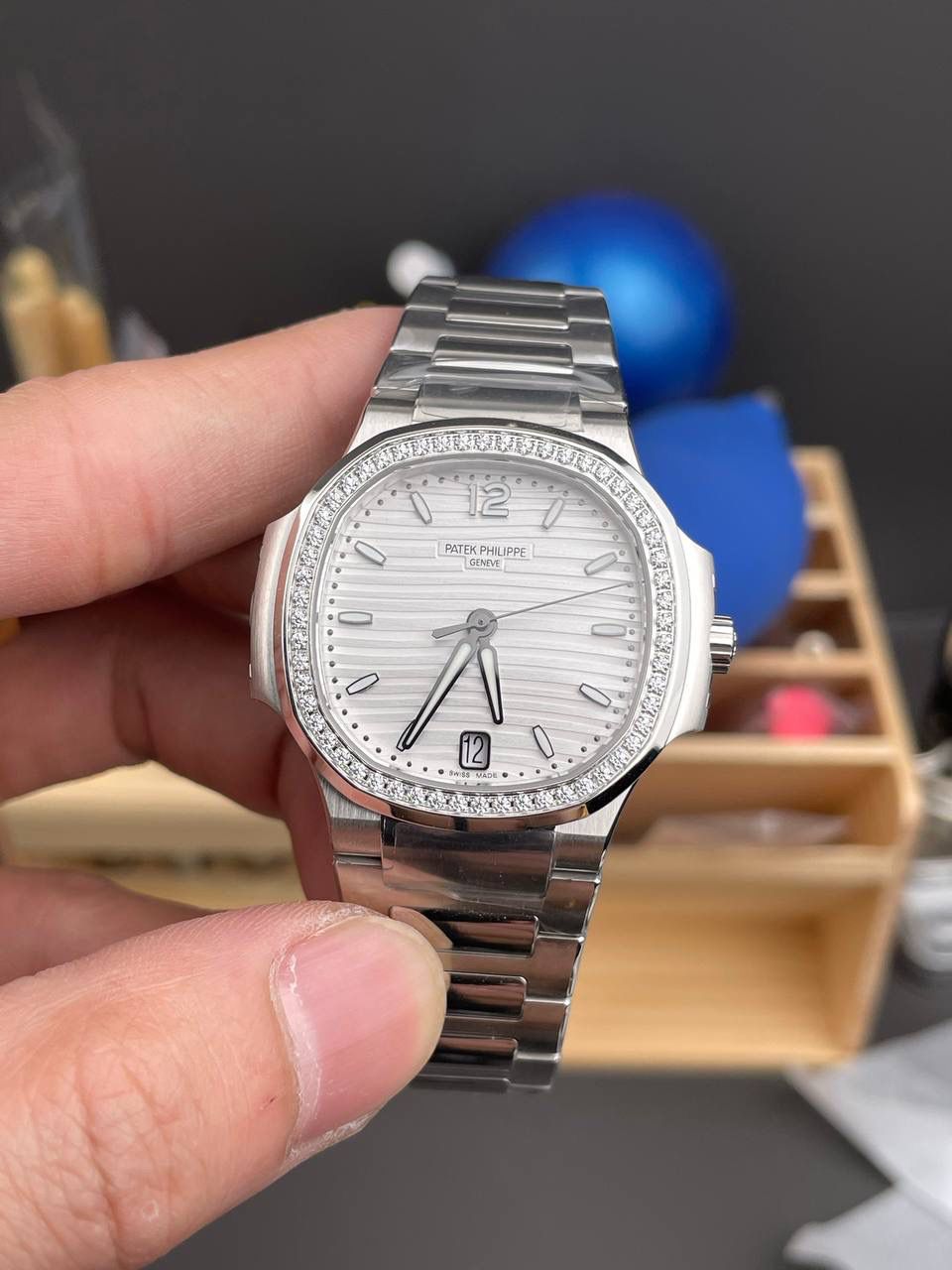 女款鹦鹉螺7118 白盘钻圈/35.2mm/324一体机😍💯🤍