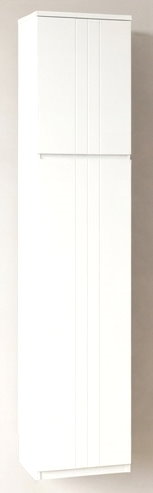 HH-3200-16/啞白色白玻璃面高身多用柜