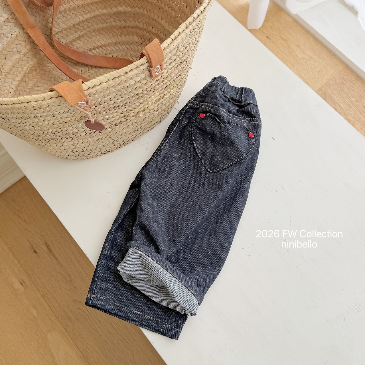 Ninibello | Tommy Heart Denim Pants 