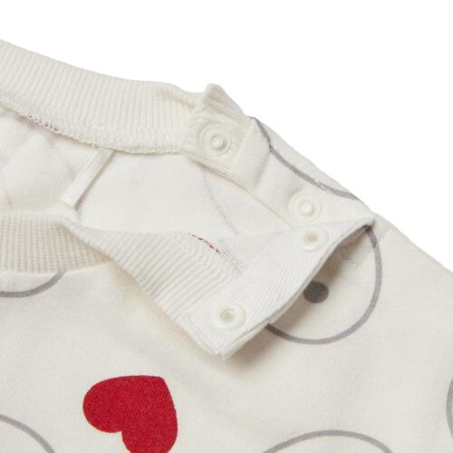 🇯🇵預訂 日本直送🇯🇵Baymax心心滿印毛毛刺繡貼花短袖包屁衣