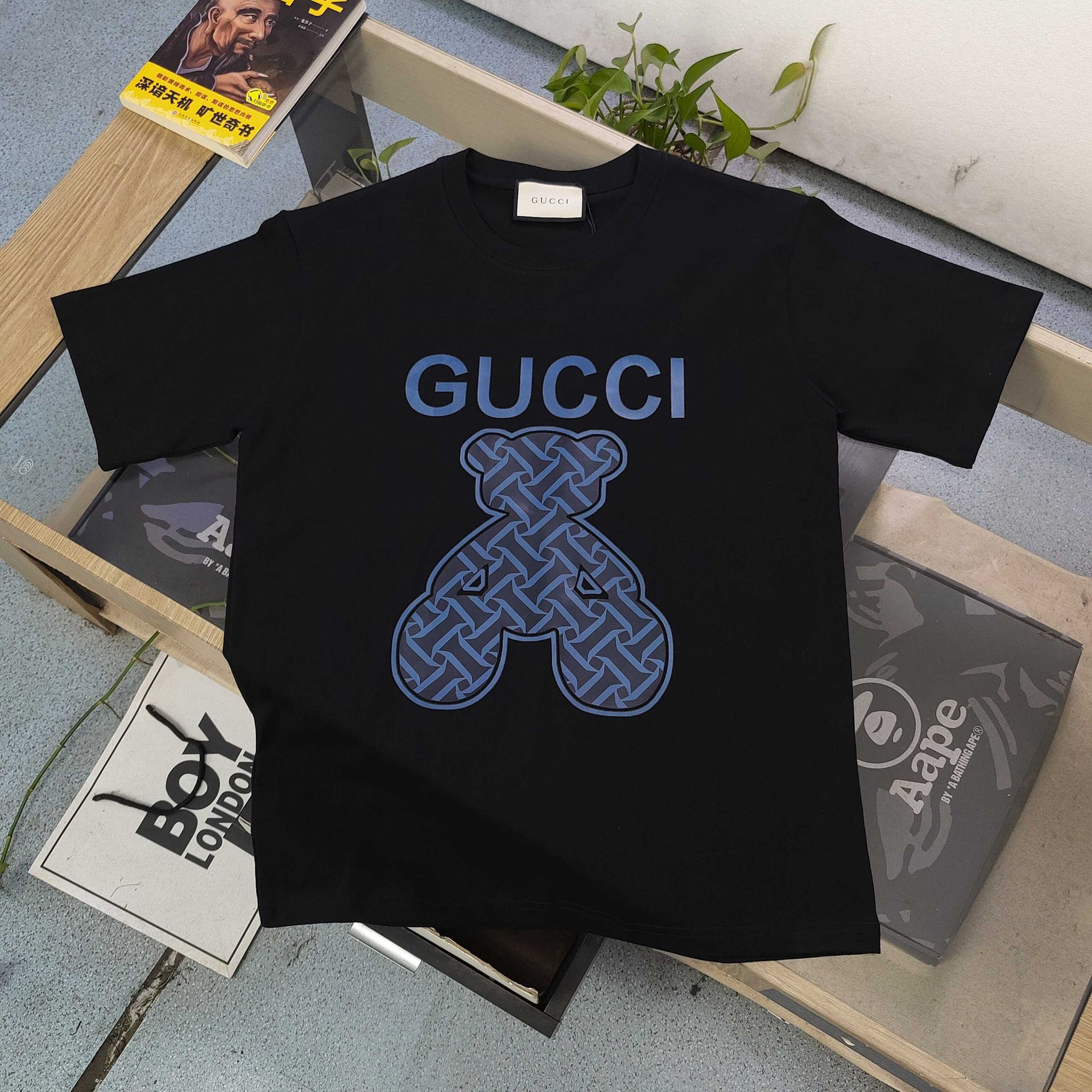 GG玩偶熊圖案logo短袖Tee