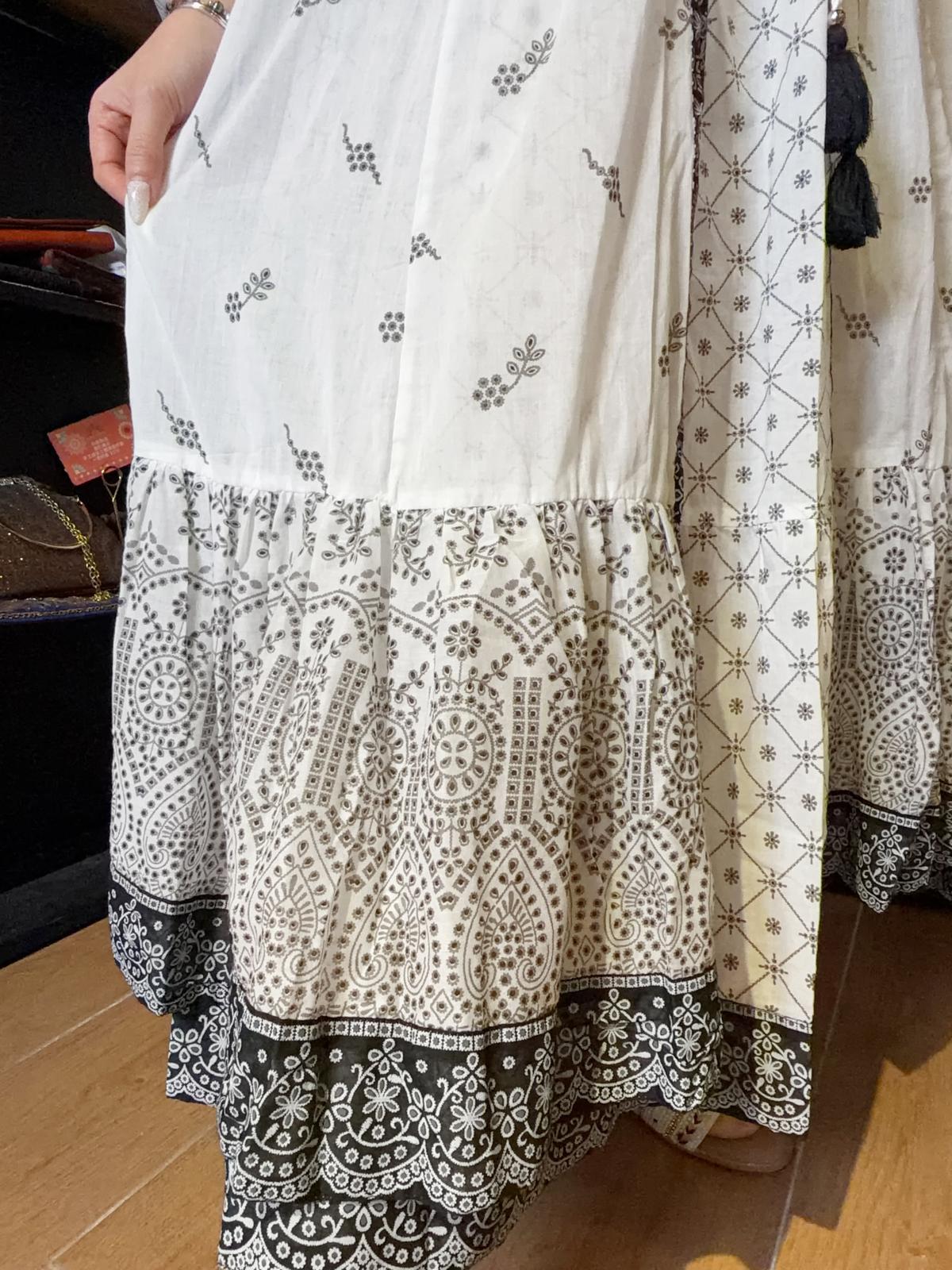 1639 Black Edge White Cotton OP & Jacket 48"+47"