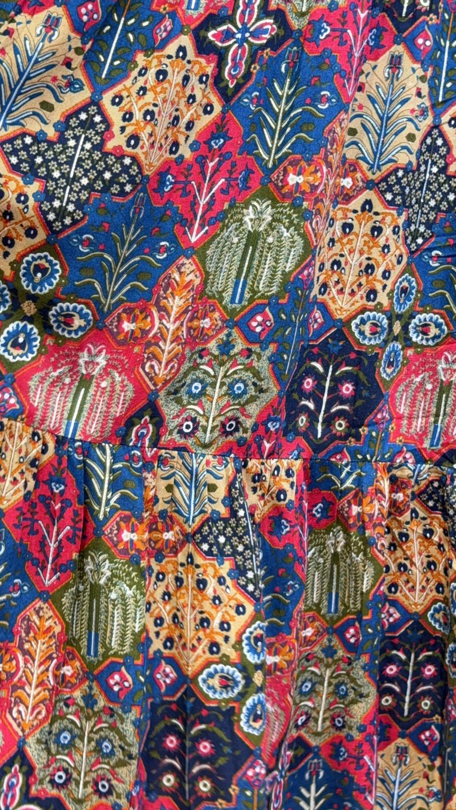 2493 Colourful Totem Silky Cotton Halter OP 50"