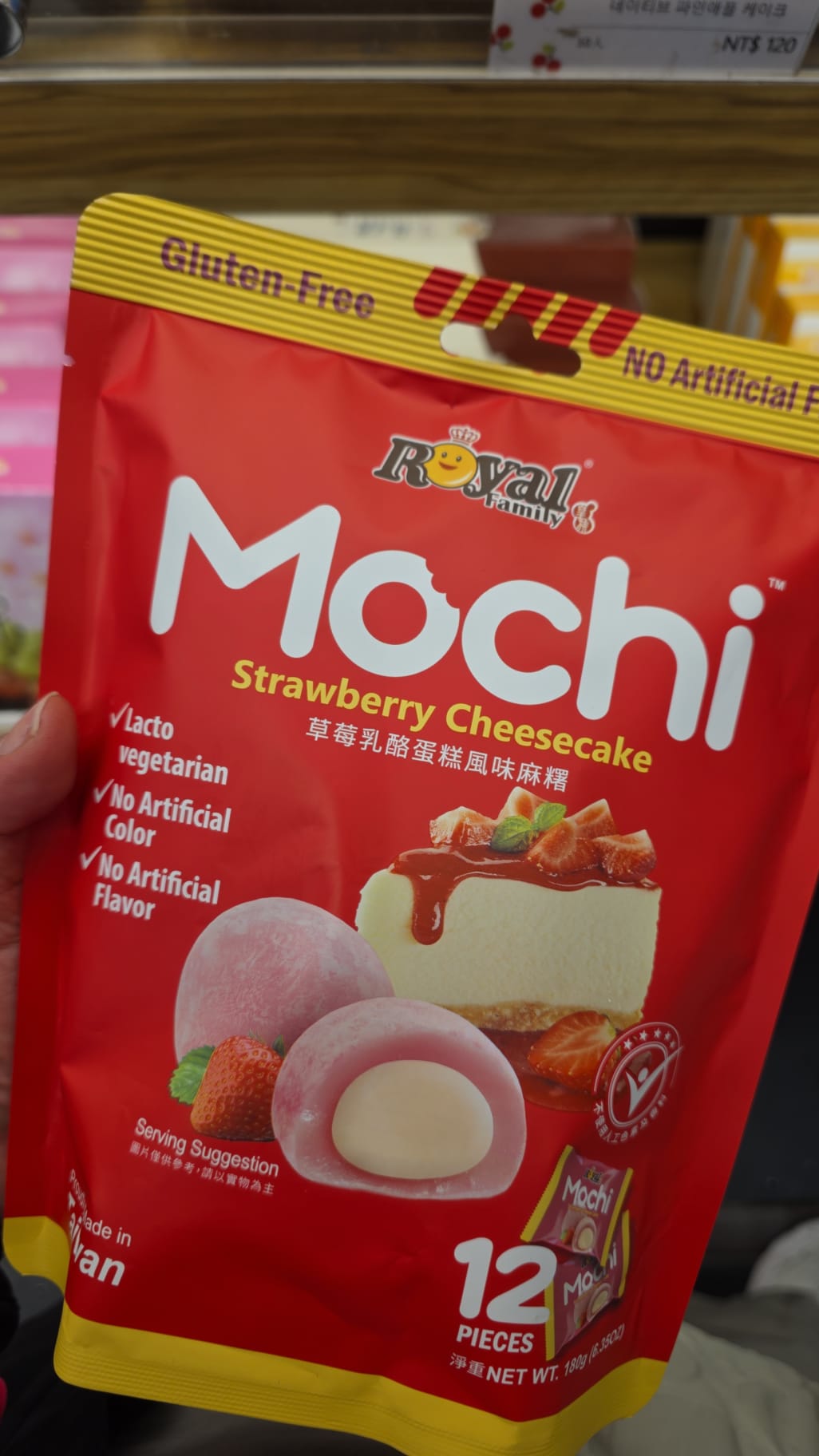 mochi strawberry cheesecake