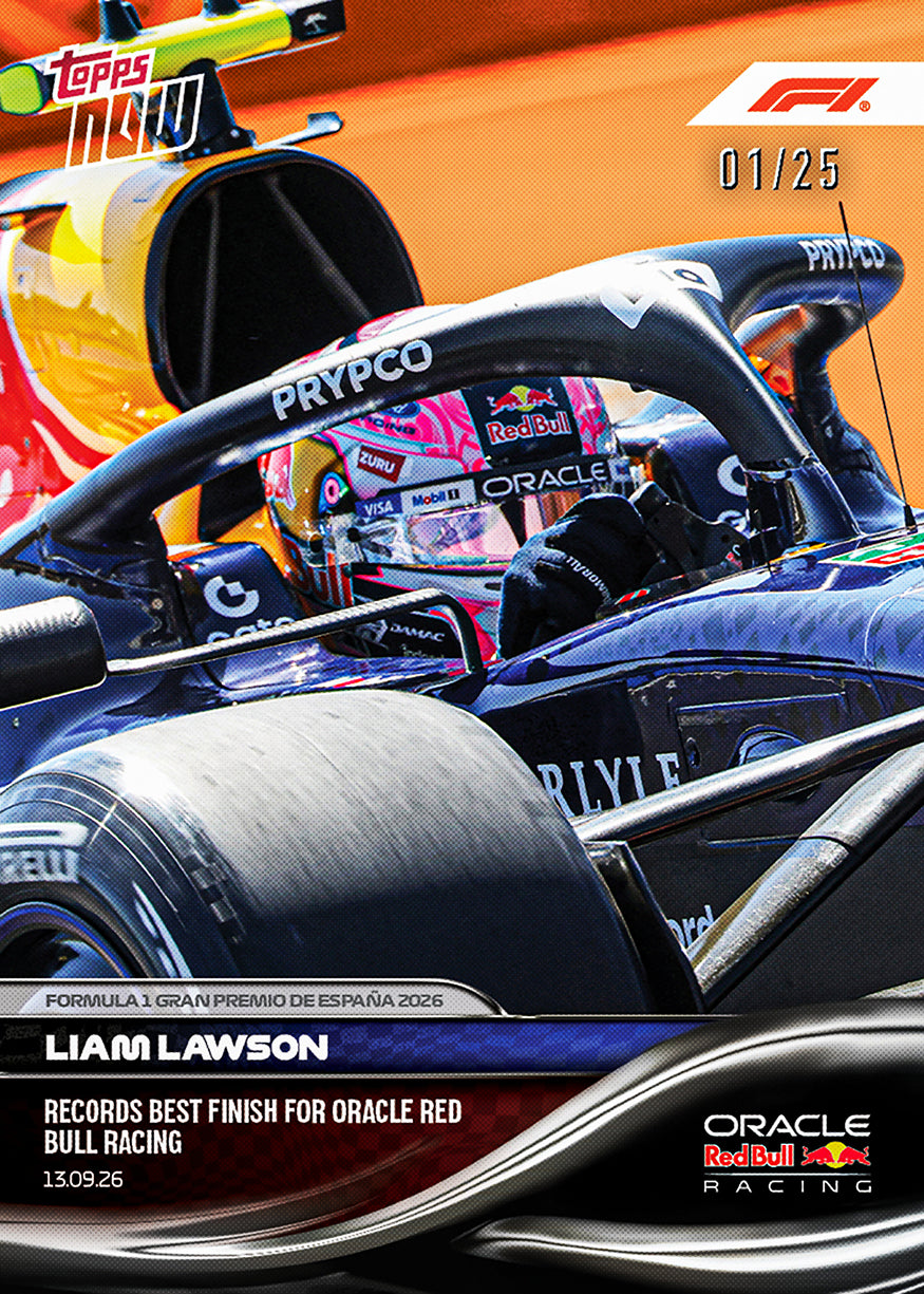 Liam Lawson - 2026 Formula 1® Topps NOW® #60【團購】