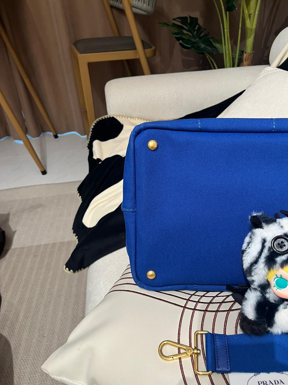 Prada canvas 2way bag BN2642 100%Authentic,98%new