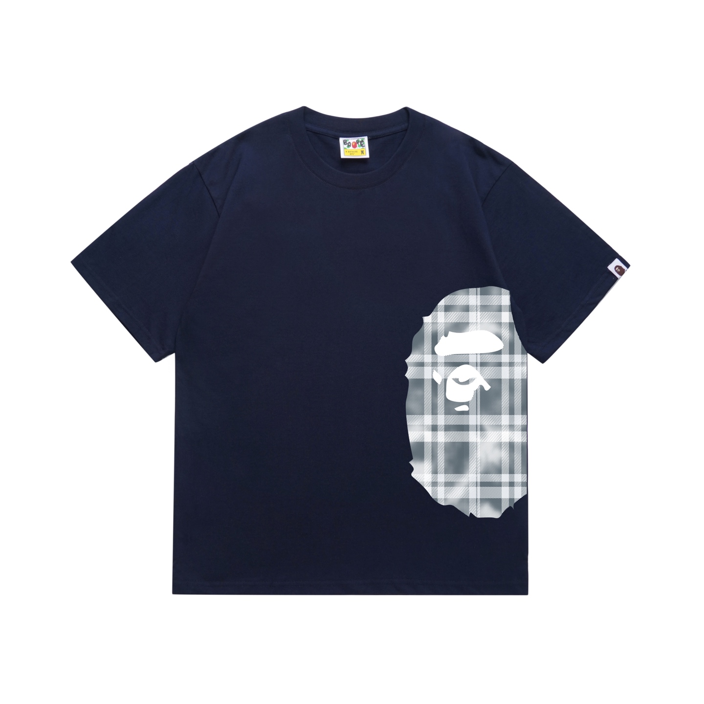 Bape Check Big Ape Head Tee