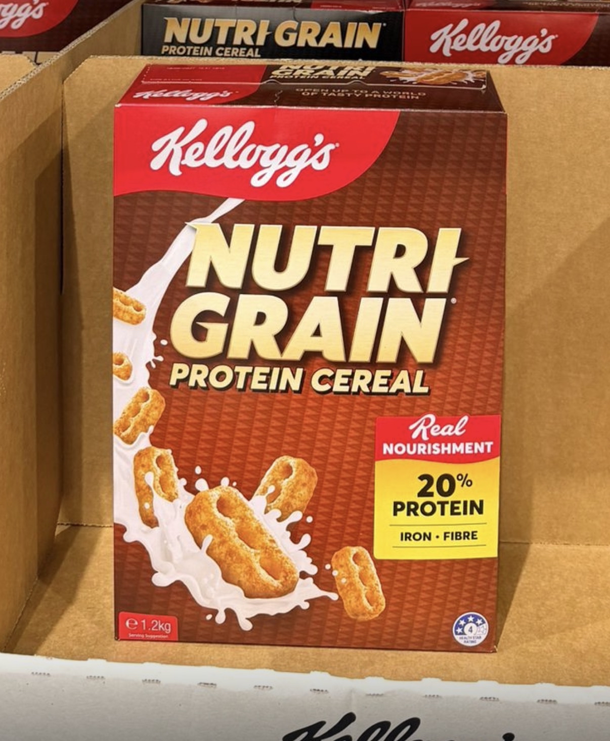 澳洲Costco  家樂氏營養穀物蛋白纖維多穀物早餐麥片 1.2kg