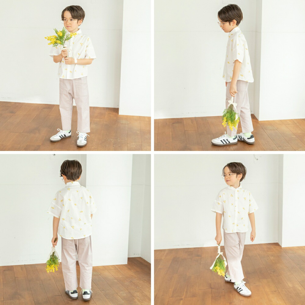 🆕【⭐訂購⭐】🇯🇵日本直送🌀花卉刺繡 短袖襯衫［2款選］🌀[ELBA-0155][260321]