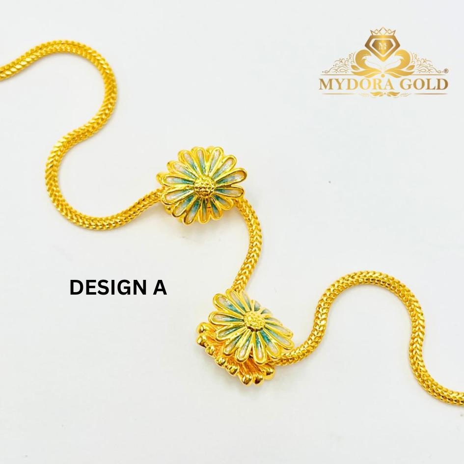 MYDORA Bead Jade Flower Enamel (5G) l EMAS 916/22K