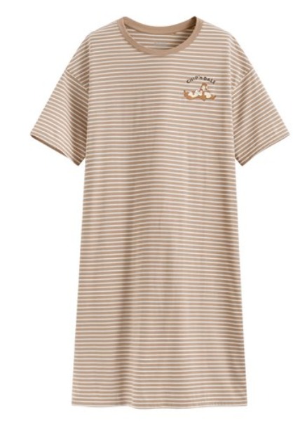 迪士尼系列莫代爾條紋家居洋裝-女