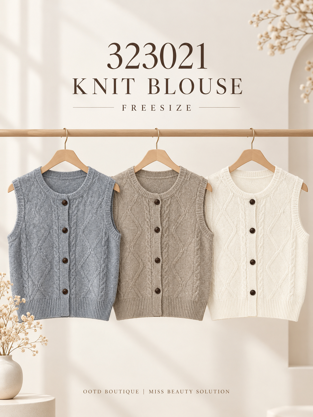 323021 PREMIUM KNIT BLOUSE