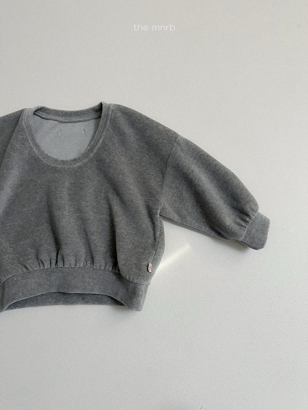 Mnirobe | Velour U-Neck Sweatshirt