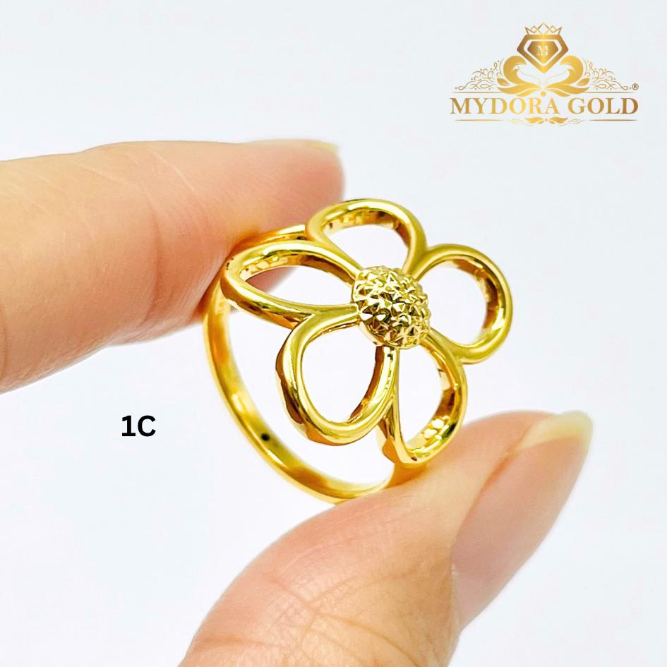 MYDORA Cincin Bunga Daisy Manis (5G) l EMAS 916/22K