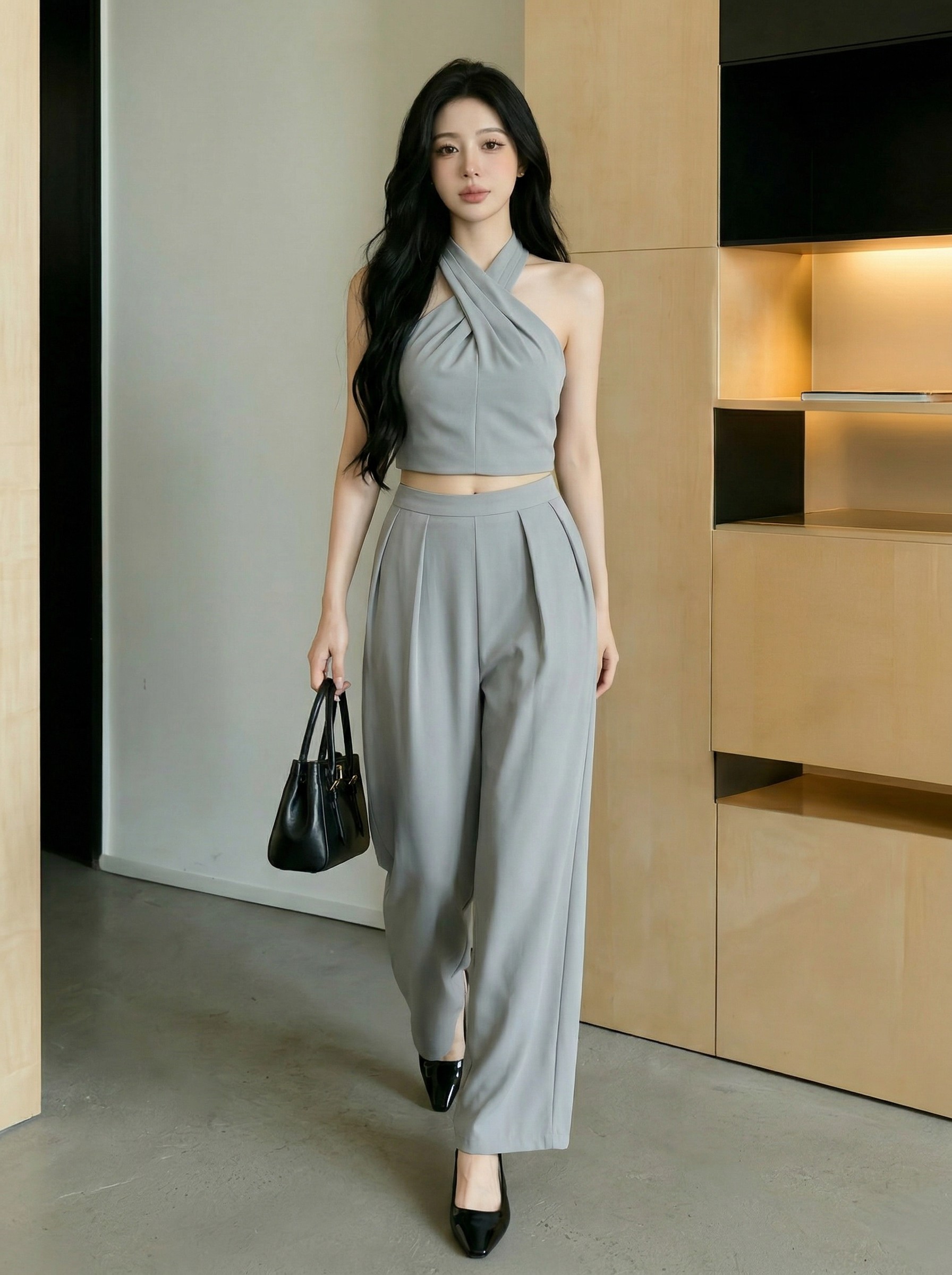 Chic Silhouette Two Piece Set M171