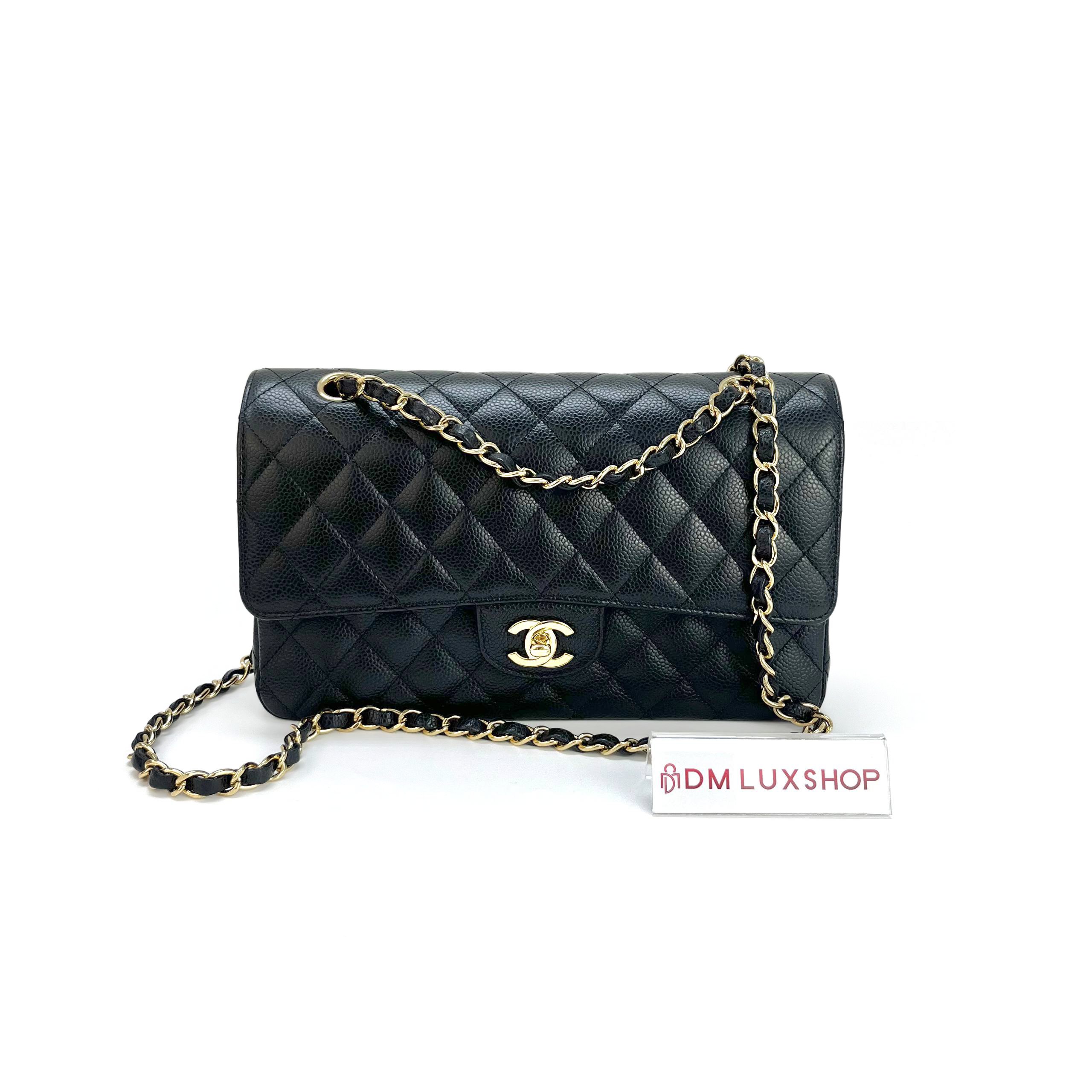 Chanel CF Black Caviar Medium GHW (Serial 27, Y: 2019)